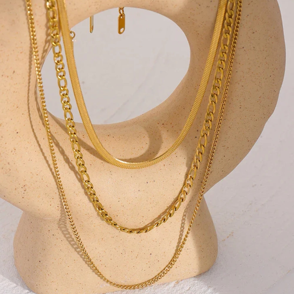 Collier à chaîne superposée Aurelia