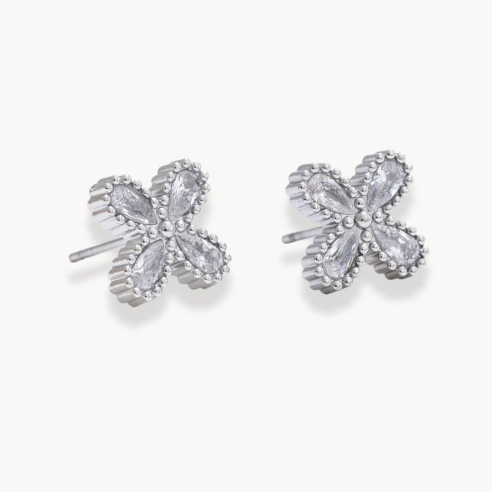 Boucles d'oreilles à tige pétales d'aurore