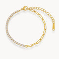 Bracelet chaîne tennis en zircon Alira
