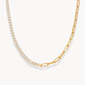 Alira Zircon Tennis Chain Necklace - Zafinne Jewelry