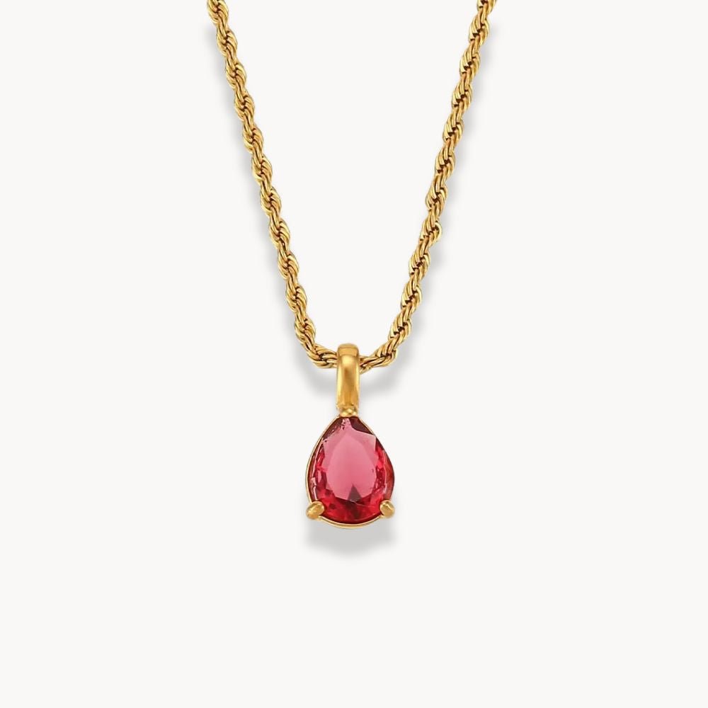 Aurora Birthstone Pendant Necklace - Zafinne Jewelry