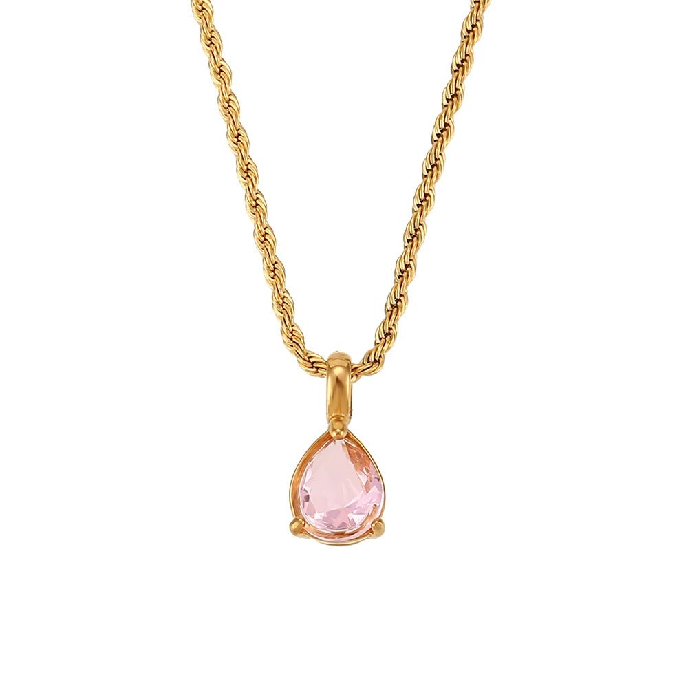 Aurora Birthstone Pendant Necklace - Zafinne Jewelry