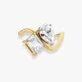 Aurora Double Stone Open Ring - Zafinne Jewelry