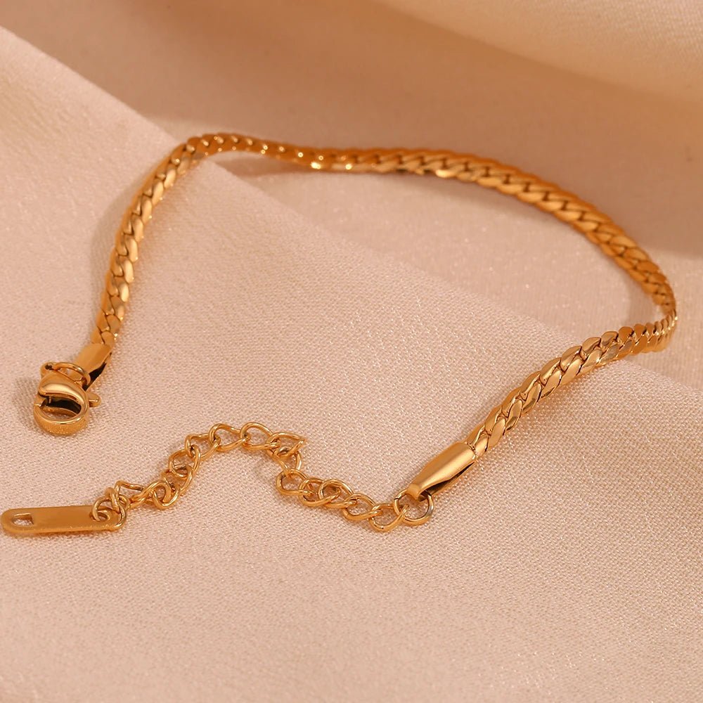 Cuban Chain Bracelet - Zafinne Jewelry