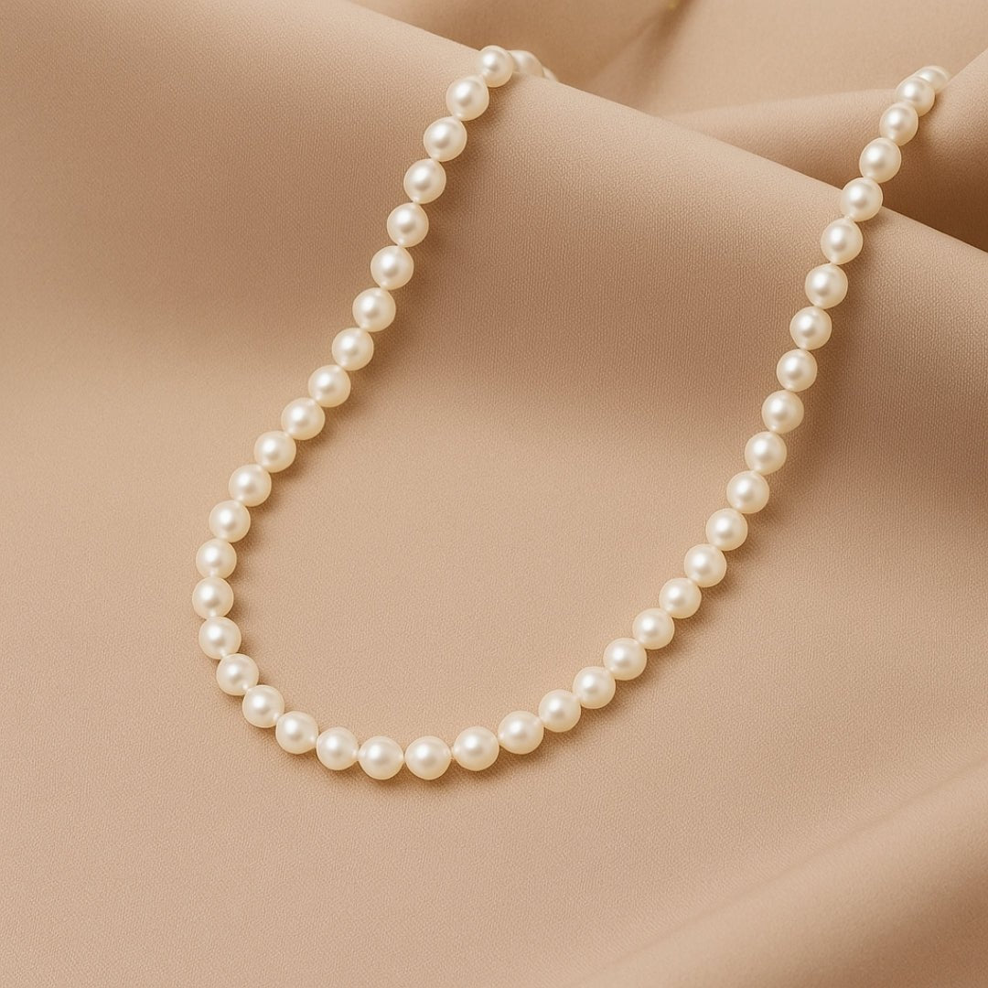 Freshwater Pearl Classic Strand Necklace - Zafinne Jewelry