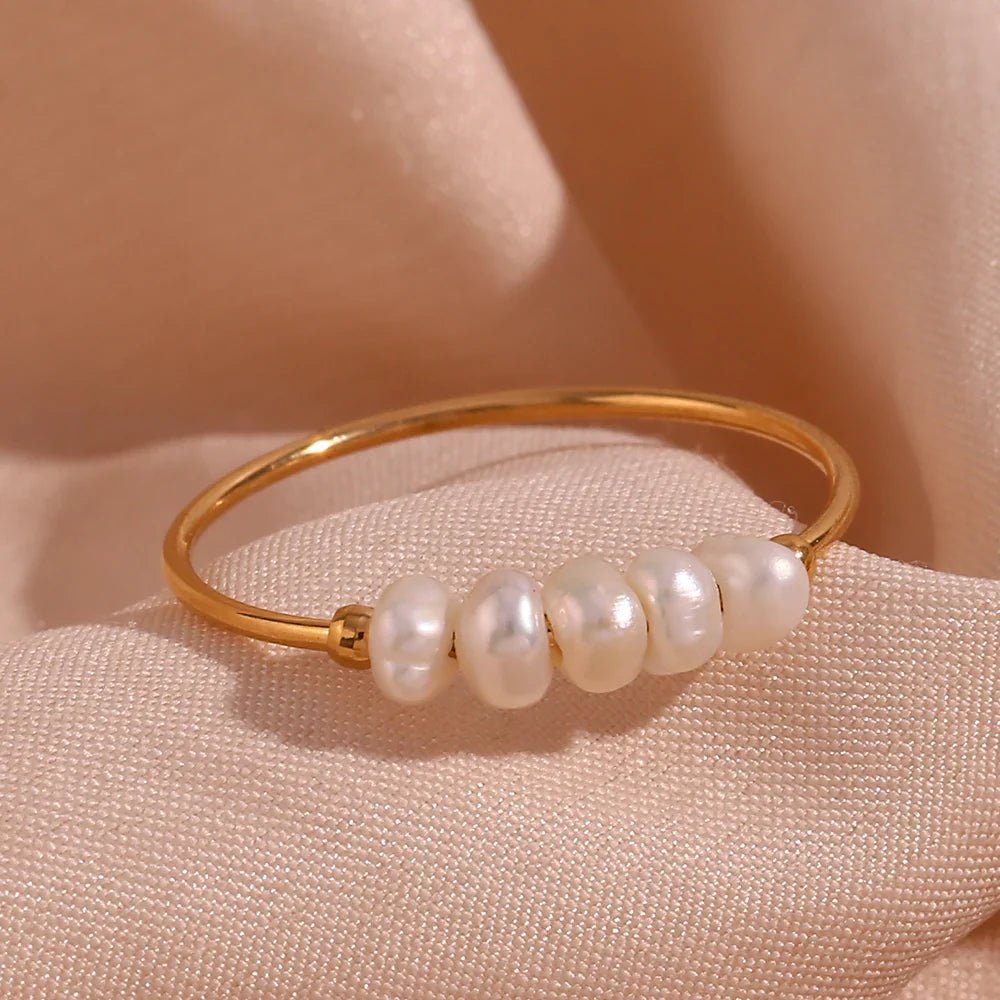 Freshwater Pearls Ring - Zafinne Jewelry