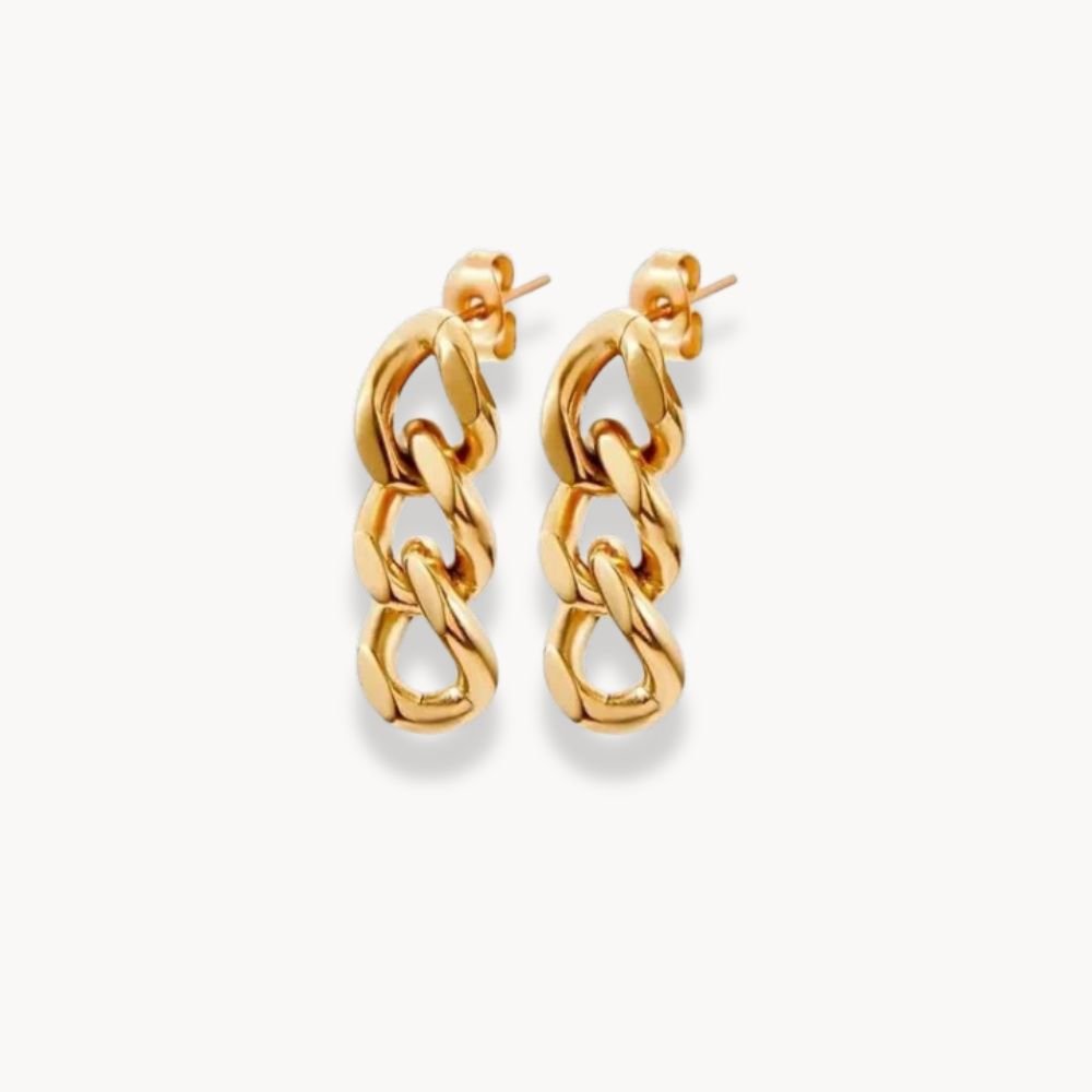Link Chain Earrings - Zafinne Jewelry
