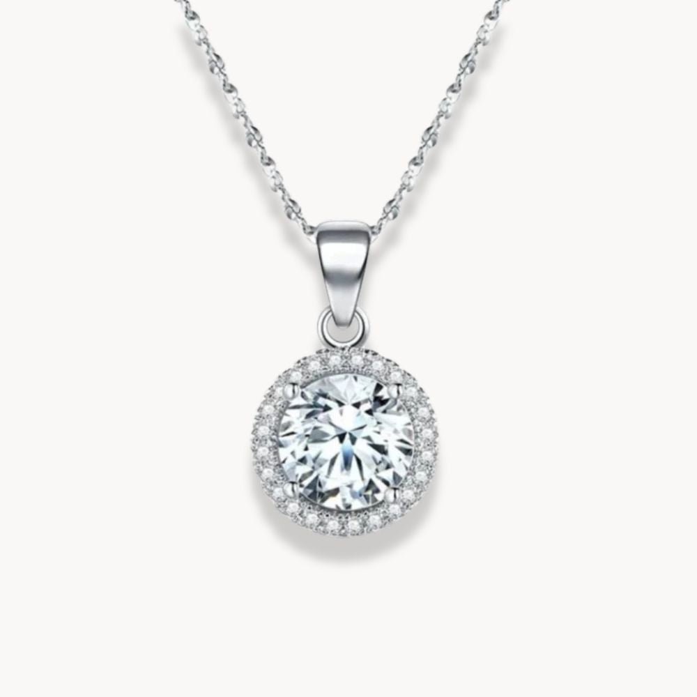 Silver Luxury Sparkle Necklace - Zafinne Jewelry
