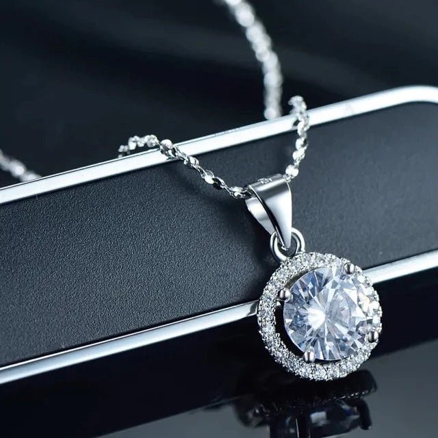 Silver Luxury Sparkle Necklace - Zafinne Jewelry