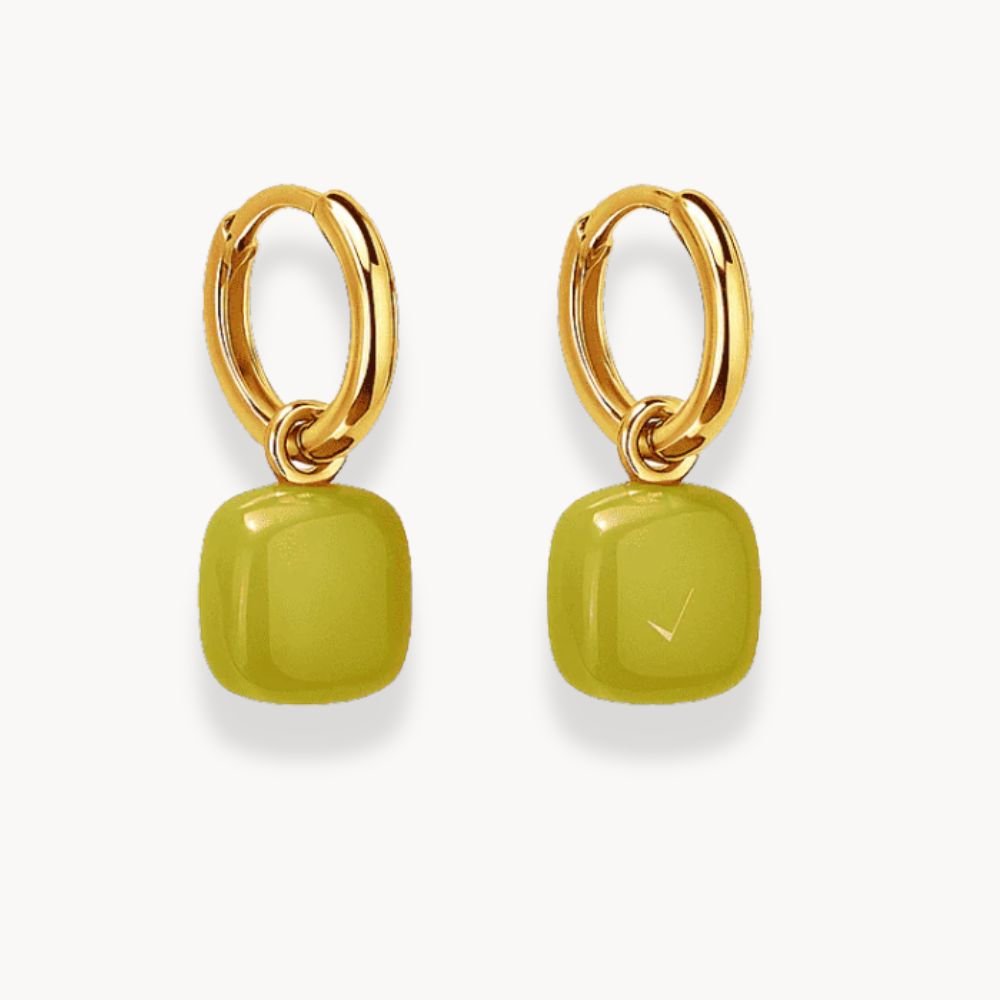Square Dangle Earrings - Zafinne Jewelry