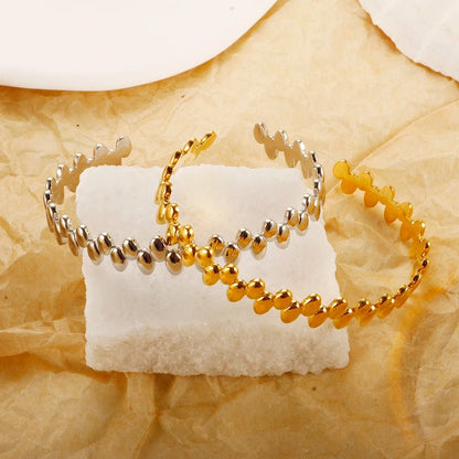 Asymmetrical Bangle Bracelet - Zafinne Jewelry