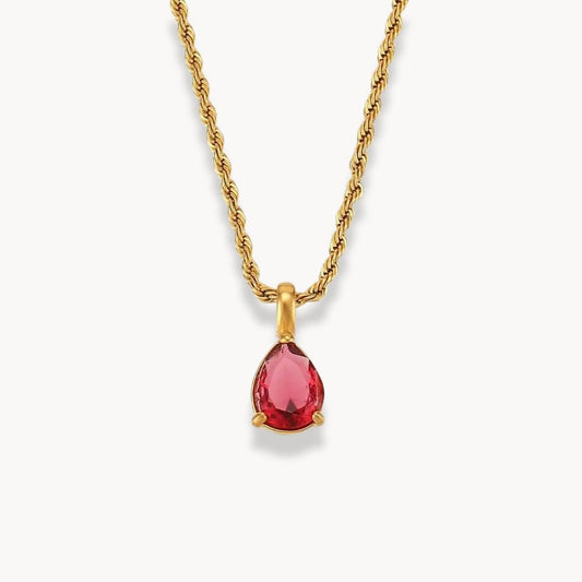 Aurora Birthstone Pendant Necklace - Zafinne Jewelry