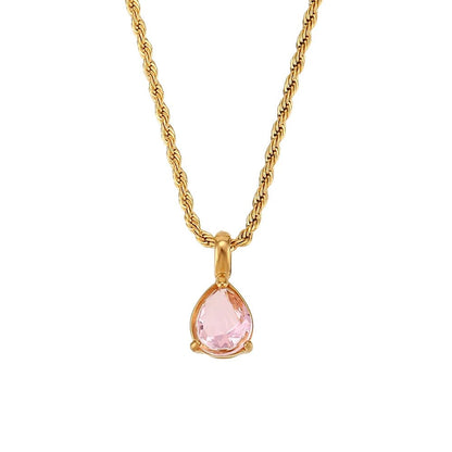 Aurora Birthstone Pendant Necklace - Zafinne Jewelry