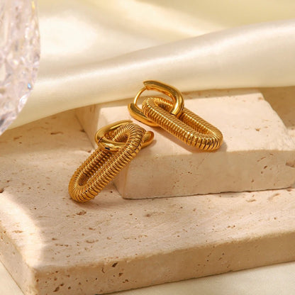 Chain Drop Earrings - Zafinne Jewelry