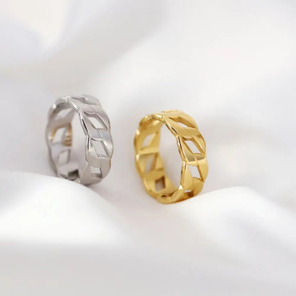 Classic Chain Link Ring - Zafinne Jewelry