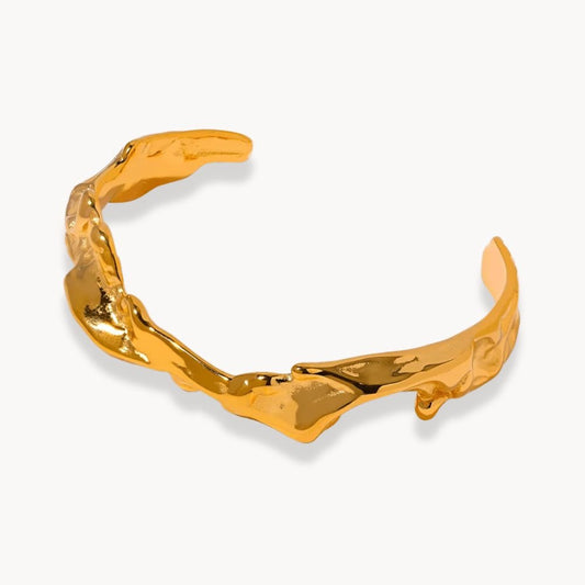Irregular Open Cuff Bracelet - Zafinne Jewelry