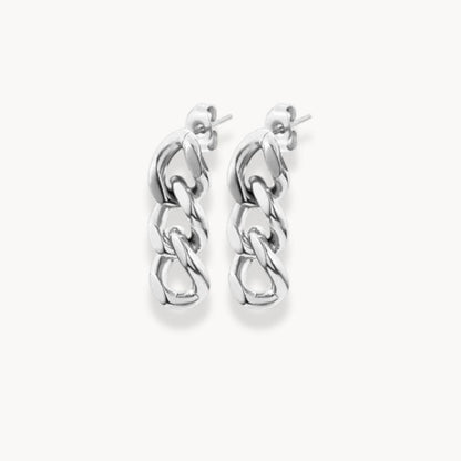 Link Chain Earrings - Zafinne Jewelry