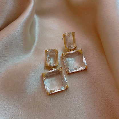 Luxury Geometric Pendant Earrings - Zafinne Jewelry