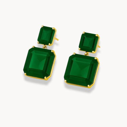 Luxury Geometric Pendant Earrings - Zafinne Jewelry