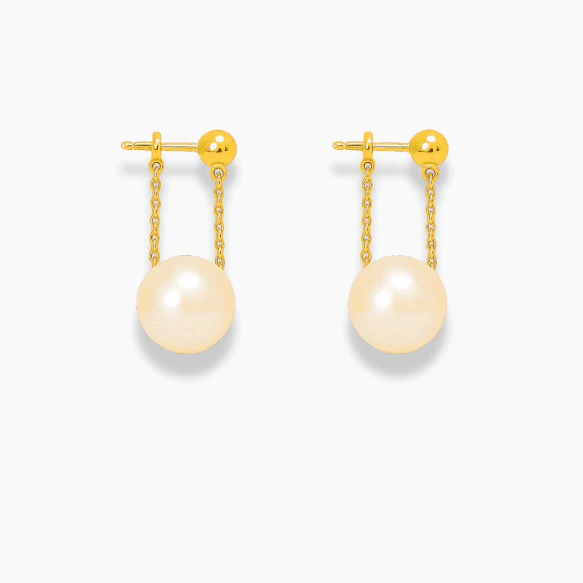 Pearl Pendant Earrings - Zafinne Jewelry