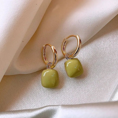 Square Dangle Earrings - Zafinne Jewelry